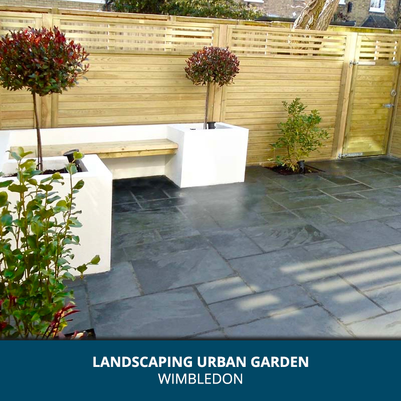 Landscaping small urban garden Wimbledon