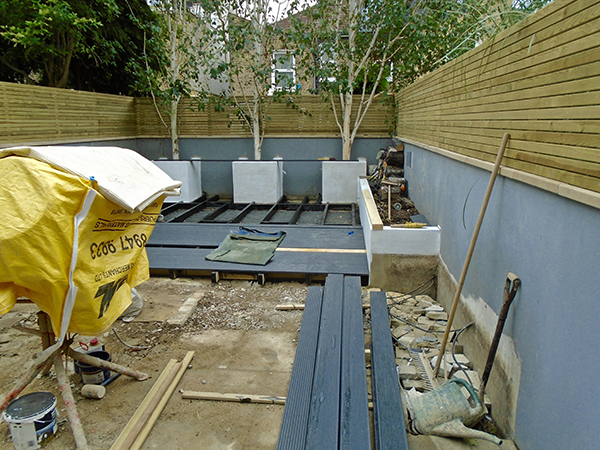 Wimbledon Ecodek Garden Landscaping Project Before